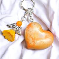 Schlüsselanhänger mit Schutzengel - Herz - NicSa-Art SA000107 - Einzelstück Bild 1