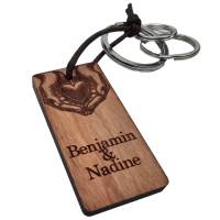 Personalisierter Holz Schlüsselanhänger - Einzigartiges Geschenk für deine Liebsten Bild 5