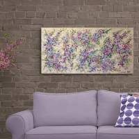 BLÜTENSTURM - florales, abstraktes Gemälde auf Leinwand von Christiane Schwarz Bild 3
