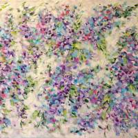 BLÜTENSTURM - florales, abstraktes Gemälde auf Leinwand von Christiane Schwarz Bild 6