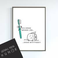 Lustige Wanddeko für WC... Lustiges Poster - Die besten lustigen Poster zum Download und Ausdrucken: Bringe Spaß in dein Bild 1