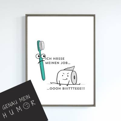 Lustige Wanddeko für WC... Lustiges Poster - Die besten lustigen Poster zum Download und Ausdrucken: Bringe Spaß in dein