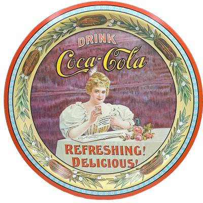 North Carolina - Coca-Cola Sammlertablett von 1977 – Hilda Clark