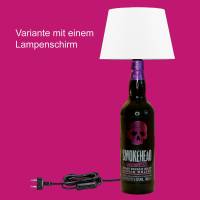 Upcycling Lampe aus Whisky Flasche | Flaschenlampe für Party und Hausbar | Deko Leuchtflasche | Flaschenlicht Bild 6
