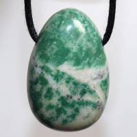 Jade | Halskette mit Band oder Silber 925 --- Stein-Größe: 29 x 18 mm Bild 3