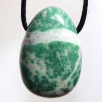Jade | Halskette mit Band oder Silber 925 --- Stein-Größe: 29 x 18 mm Bild 4