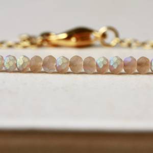 Armband Perlen rosa minimalistisch und zart als romantisches Geschenk für Sie Bild 9