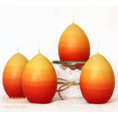 GelbOrangeRot Ostereikerze