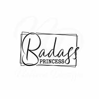 Plotterdatei Badass Princess DIY Geschenk Geburtstag Digitale Datei SVG  - freie Kleingewerbliche Nutzung inklusive Bild 1