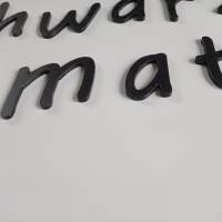 Buchstaben schwarz matt aus Acryl für Innen und Außen. Logo, Namen, Schriftzug Bild 4