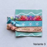 „Summer Fun“ - Bunte Elastikbänder im maritimen Stil in Sommerfarben (3er Set) Bild 4