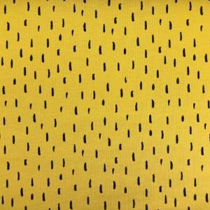 Bio Jersey gelb mit schwarzen kleinen Streifen Bild 1