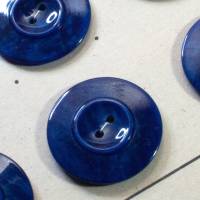 28mm Art Deco Knopf blau Galalith Bakelit 20er Jahre, 30er Jahre, Kunststoffknopf, alter Knopf, Antike Knöpfe Bild 1