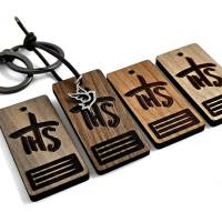 Christlicher Schlüsselanhänger "IHS" - Kraftvolles Symbol des Glaubens Bild 1