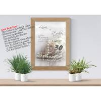 Poster zum 30 Hochzeitstag mit Namen Perlenhochzeit Geschenk für Brautleute Wanddeko Din A4 Bild 4