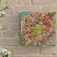 BLÜTENFREUDE - florales, abstraktes Gemälde auf Leinwand von Christiane Schwarz Bild 3