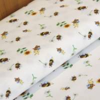 Baumwolle Digitaldruck Biene und Sonnenblume Oeko-Tex Standard 100(1m /11,00€) Bild 1