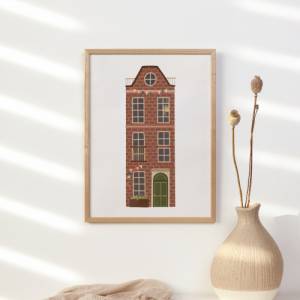 Poster Haus Niederlande Kunstdruck Amsterdam Haus - Geschenk zum Einzug - Poster Umzug Bild 8