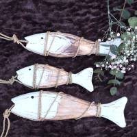 Deko Hänger maritim Fisch aus Holz 3 Größen Bild 1