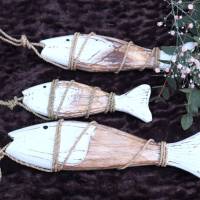Deko Hänger maritim Fisch aus Holz 3 Größen Bild 3