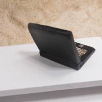Miniatur Laptop schwarz für PC Büroausstattung - Wichtelbüro - Home Office  zur Dekoration oder zum Basteln Bild 2