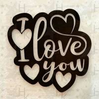Bügelbild - Logo / Spruch - I Love You (Graffiti) - viele mögliche Farben Bild 1