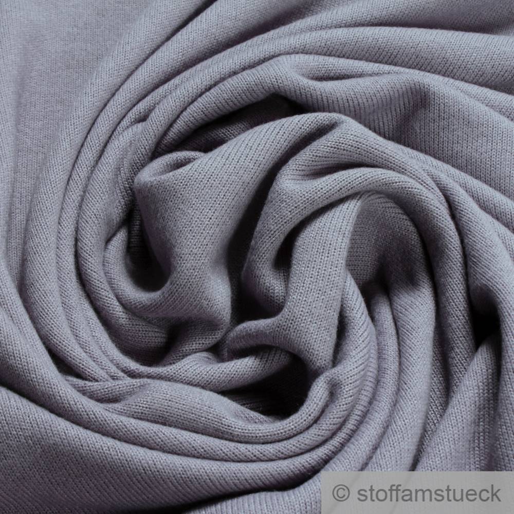 Stoff Polyester Viskose Elastan Soft Jersey flieder Mohair Haptik lila - Main Image