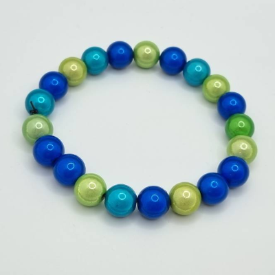 Armband Miracle Beads Blau Grün  (A72)