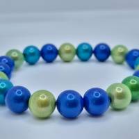 Armband Miracle Beads Blau Grün  (A72) Bild 2