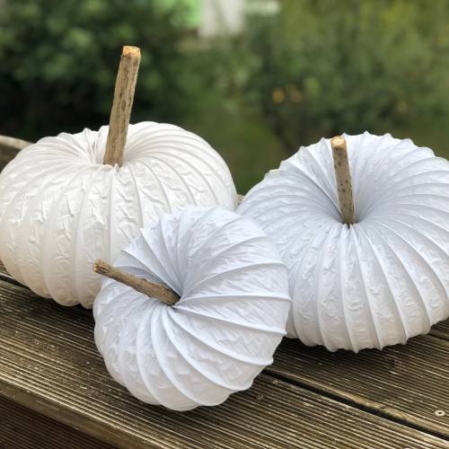 3er-Set Maxi groß klein Leucht-Kürbis