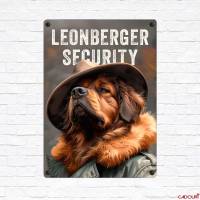 Hundeschild LEONBERGER SECURITY, wetterbeständiges Warnschild Bild 2