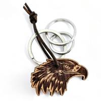 Premium Schlüsselanhänger Adler aus Edelholz - Einzigartiges Geschenk Bild 1