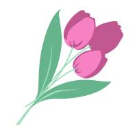 Tulpen Frühling Plotterdatei - SVG Download Datei - Plotterdatei - Basteln - DIY - Cricut - Blumen Bild 1