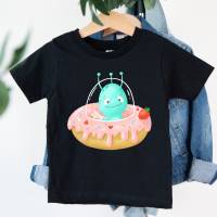Bügelbild Alien im Donut verschiedene Größen Bild 1