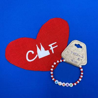 Armband „Alaaf“ für Karnevalsfans aus Rocailles
