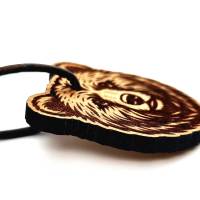 Personalisierter Premium Schlüsselanhänger “Bär” aus Edelholz - mit Gravur Bild 5