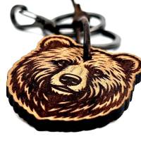 Personalisierter Premium Schlüsselanhänger “Bär” aus Edelholz - mit Gravur Bild 6