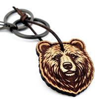 Personalisierter Premium Schlüsselanhänger “Bär” aus Edelholz - mit Gravur Bild 7