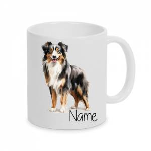 Australien Shepherd -Personalisierte Tasse Hunderasse -  Individuell gestaltbar mit Namen oder Wunschtext - 7 Varianten Bild 5