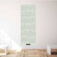 Wandkalender 2024 groß, Kalender Poster 2024, Jahreskalender 2024 Wand, A1 2-teilig, mit passenden Klebezetteln, Bürokal Bild 2
