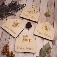 Geldgeschenk zu Ostern / Briefumschlag aus Holz / Geldgeschenk aus Holz / Gutscheinverpackung aus Holz Bild 1