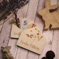 Geldgeschenk zu Ostern / Briefumschlag aus Holz / Geldgeschenk aus Holz / Gutscheinverpackung aus Holz Bild 3