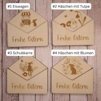 Geldgeschenk zu Ostern / Briefumschlag aus Holz / Geldgeschenk aus Holz / Gutscheinverpackung aus Holz Bild 6
