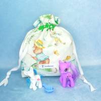 Süßer Krimskramsbeutel (M) mit Bären beim Angeln | Spielzeugbeutel für Kinder | Geschenkbeutel für Ostern Bild 4