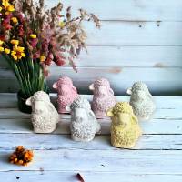 Entzückende handgegossene Schafe: Perfekt für Deko und Geschenke in 6 Pastellfarben Bild 1