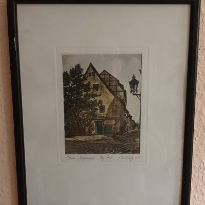 Berlin Nußbaum - Original Radierung von  Buchholz