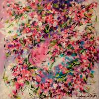 BLÜTENDUFT - florales, abstraktes Gemälde auf Leinwand von Christiane Schwarz Bild 8