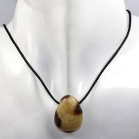 Septarie | Halskette mit Band oder Silber 925 --- Stein-Größe: 25 x 20 mm Bild 2
