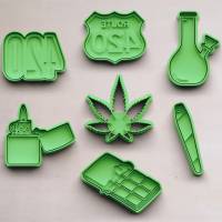 Cannabis Keksausstecher | Cookie Cutters | Ausstechform | Keksform | Plätzchenform | Plätzchenausstecher Bild 1