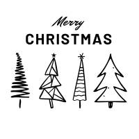 Merry Christmas Tannenbaum Frohe Weihnachten - Plotterdatei - SVG Download Datei - Basteln - DIY - Cricut - Bild 1